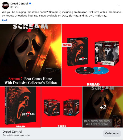 Dread Central - Facebook Post 1